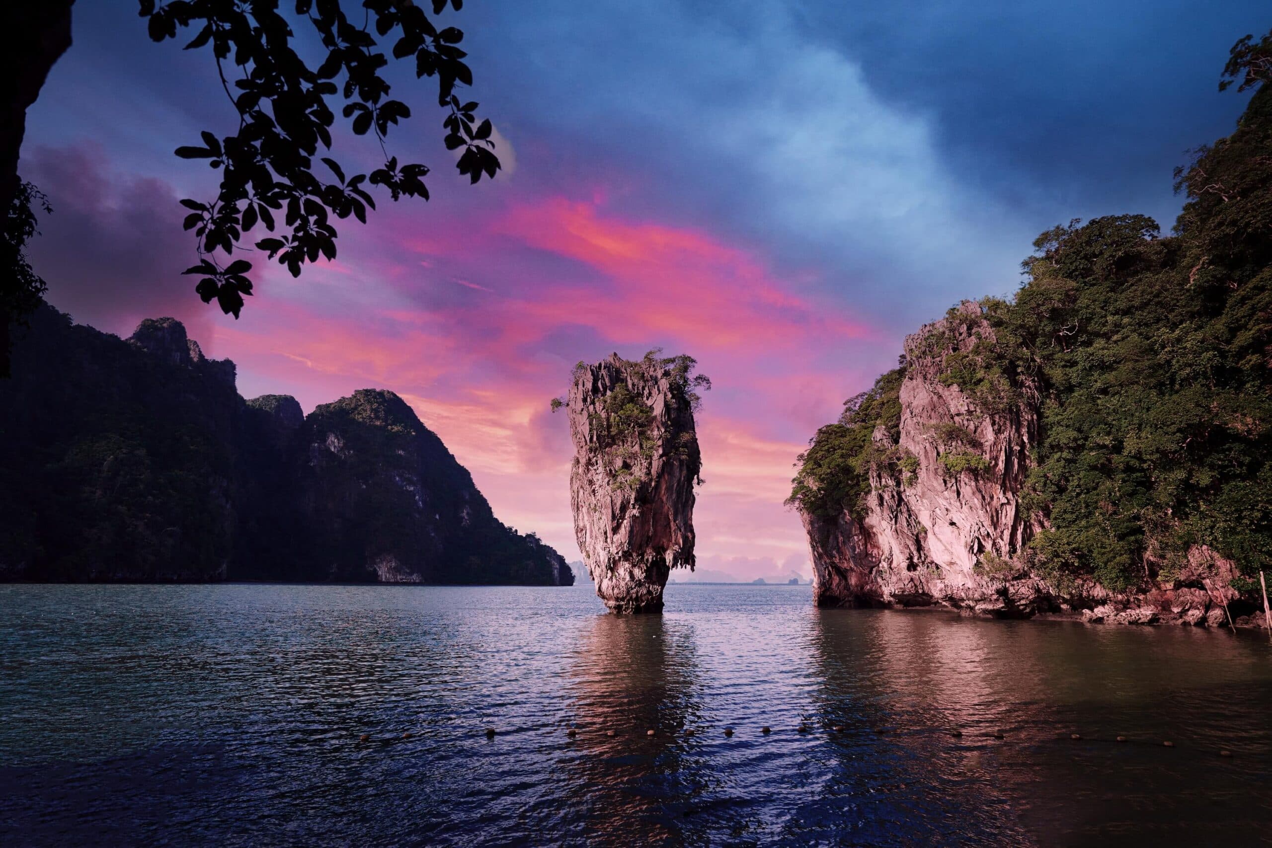 James Bond Island in Phang Nga Bay at twilight